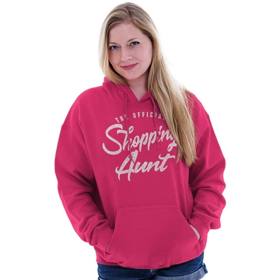 Shopaholic Aunt Cute Cool Fun Auntie Women Plus Size Graphic Pullover Hoodie Brisco Brands 2X
