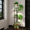 thumbnail image 4 of Living Room Display Shelves Plant Stand Indoor with Grow Lights, Indoor Plant Stand with Curved Corner, 8 Tiered Plant Shelf Indoor, Tall Plant Stands Indoor for Living Room, Patio, Balcony Decor,Liv, 4 of 10