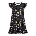 thumbnail image 4 of Angala Nightgown Holiday Dress For Girls Flutter Sleeve Crew Neck Pumpkin Print Girls Halloween Dresses, 4 of 4