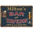 thumbnail image 1 of Milton's Green Bar & Tavern Rustic Sign 16 x 24 Matte Finish Metal 116240047594, 1 of 1