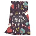 thumbnail image 3 of Bingfone Merry Christmas Print Flannel Fleece Blanket Throw Blanket For Bed,Sofa,Couch,Travel,Camping(80"X60"), 3 of 9