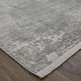 thumbnail image 2 of Feizy Cadiz Modern Abstract, Taupe/Gray/Silver, 2'2" x 3'2" Accent Rug Sheen Industrial Watercolor Design Carpet for Living Dining Bed Room, 2 of 10