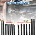 thumbnail image 2 of 22 Pièces Tournant Outil Tour Tourne-Clef Carbure Solide Insert Support, 2 of 9
