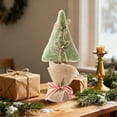 thumbnail image 5 of Hometravel Felt Christmas Tree Tablecloth, Bells Bow Decorative Table Cover, Holiday Scene Setup Decor for Mantle Shelf Display, 5 of 6