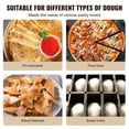thumbnail image 5 of KFFKFF Hand-Operated Pizza Dough Flattener, 9.5"/24cm Domestic & Commercial Use, Stainless Steel, Adjustable Thickness, Pizza Dough & Pastry Press for Perfect Chapati and Pizza Base, 5 of 9