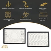 Thyme & Table Double-Sided Easy Clean Silicone Baking Mat with Measurements, 11.6 x 16.6