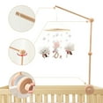 thumbnail image 5 of Baby Crib Bell Mobile – Rotating Wooden Wind Chime with Hot Air Balloon, Stars & Moon Pendants – Soothing Hanging Toy for Newborns & Infant Sleep, Nursery Decor, 5 of 10