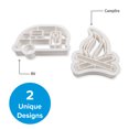 thumbnail image 2 of Camco Life Is Better at the Campsite Cookie Cutters | Food Safe Plastic, White Camper/RV Theme, 2-Pack (53369), 2 of 10