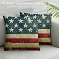 thumbnail image 3 of Chilfamy Retro American Flag Patriotic 4th of July Pillow Covers Home Decorative Soft Cushion Case for Bed Sofa Couch Sided White, 3 of 5