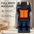 thumbnail image 2 of BILITOK Full Body Zero Gravity Massage Chair with Heating, Airbags, Bluetooth Speaker, Foot Roller, and Touch Screen Control - Grey, 2 of 8