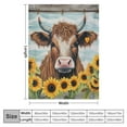 thumbnail image 4 of ARISTURING Highland Cow Blanket Gifts - Cute Throw Blanket for Women, Girls - Yellow Soft Fuzzy Blankets for Bed Couch &amp; Travel, 4 of 6