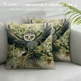 thumbnail image 3 of COMIO  Lumbar Throw Pillow Cover Flying Forest Birds Painting Owl Animals Wildlife Trees Wild Nature Lake Print Sketch Watercolor Decorative Cushion Cover for Sofa Bedroom Car, 3 of 5
