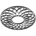 thumbnail image 2 of 36"OD x 12 1/4"ID x 1"P Cannes Architectural Grade PVC Pierced Ceiling Medallion, Antiqued Silver, 2 of 10
