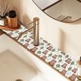 thumbnail image 6 of Faucet Mat for Kitchen Sink 15'' Sink Splash Guard Mat Super Absorbent Fast Drying Drain Pad Cute Bear with Tree 2 Pack, 6 of 9