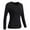 Noir, variante sur Kyusrd Offres d'Été pour Patio Extérieur! Femme Dos Intelligent Fièvre Tricoté Garde au Chaud sous-Vêtements Chauffants à Manches Longues Blouse Tops