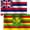 Hawaii+Kanaka, variant on Lanola 2Pack-NEW Checkered Flags 3x5 Ft,Canvas Header and Double Stitched - Brass Grommets for Easy Display,Black and White Racing Flag Race Car Party Banner