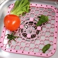 thumbnail image 4 of Kitchen Sink Divider Protector Mat Heat Insulation Table Mat (Pink), 4 of 6