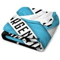 thumbnail image 3 of Custom Blanket for Bed Fans Gift Soccer City Winter Summer Fleece Throw Blankets Personalized Name & Number, 40"x50", 50"x60", 70"x80", 3 of 5