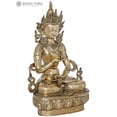 thumbnail image 2 of Vajrasattva Sixth Dhyani Buddha Brass Sculpture - Enlightenment Path Handmade Statue, 2 of 4