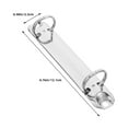 thumbnail image 2 of 2pcs DIY Metal Binder Clips Iron Loose-Leaf Ring Binder Clamp Binding Clip 2-Ring Design Metal Loose Binder Clamps Replacement, 2 of 8