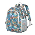 thumbnail image 2 of Basset Hound Dog and Flower Backpack for School,Cute School Bag,Schoolbag with Adjustable Shoulder Straps & Padded Back,15"x11.42"x5.5", 2 of 6