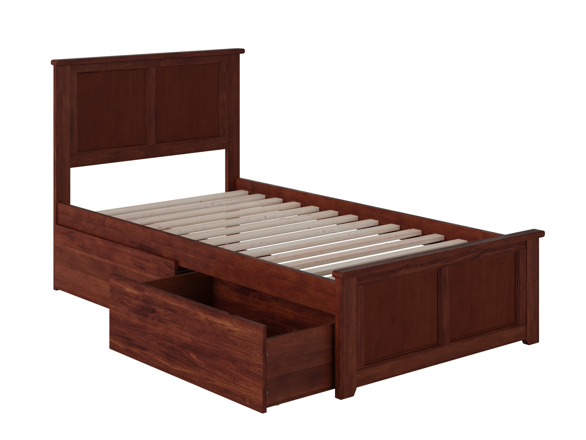 Madison Twin XL Platform Bed with Matching Foot Board with 2 Urban Bed
