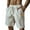 White, variant on Men's Functional Outdoor Work Shorts, Multi-Pocket Cargo Shorts with Elastic Waist & Reinforced Belt Loops ,Khaki 2XL