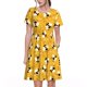 thumbnail image 1 of Disketp Cute Bee Butterfly Yelllow para Vestido de Manga Corta para Mujeres, Vestidos de Verano para Mujeres, Casual y Holgado para la Playa, 1 of 6