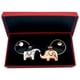 thumbnail image 2 of Juego de 2 llaveros redondos de acero inoxidable | Regalo divertido de San Valentín y Navidad para él, esposo o novio | Llavero resistente a la corrosión con mensaje alentador | Ideal para, 2 of 3