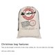 thumbnail image 4 of Bolsa de regalo de calcetín Jumpingount de Navidad con cordón organizador de almacenamiento 50x70cm, 4 of 7