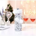 thumbnail image 2 of XKHBDL Handmade Knit Sequin Cloth Woven Drawstring Champagne Wine Gift Bags, Reusable Christmas Wine Bottle Covers for Xmas Dinner Party Table Decorations, 2 of 9