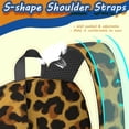 thumbnail image 5 of Brown and Orange Leopard Print 17" School Backpacks for Teens,Waterproof Oxford Fabric,S-Shape Padded Straps for School,Travel,Hiking,Camping, 5 of 6