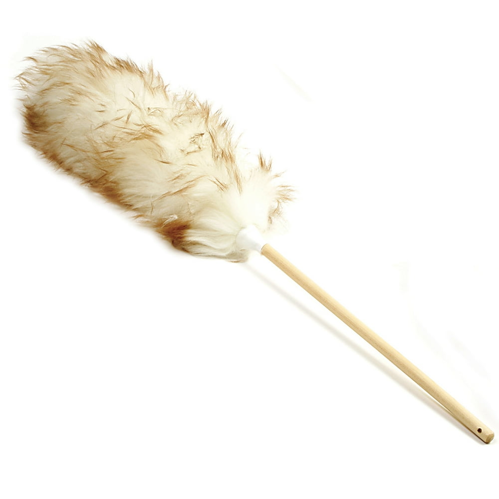 Norpro 24 Inch Pure Lambswool Duster with Wooden Handle