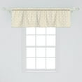 thumbnail image 2 of Ambesonne Moroccan Window Valance, Traditional Girih Star, 54" X 18", Amber and White, 2 of 3