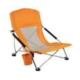 thumbnail image 2 of QccHieUs Folding Camping Chair Folding Chaise Chair Foldable Lounger High Backrest Picnic Orange, 2 of 9