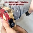 thumbnail image 3 of Ensemble de Jigs d'Angle 8 en 1 pour Routeur pour Menuiserie R10 R15 R20 R25 R30 R35 R40 R50 Marque : cimsfcor, 3 of 5
