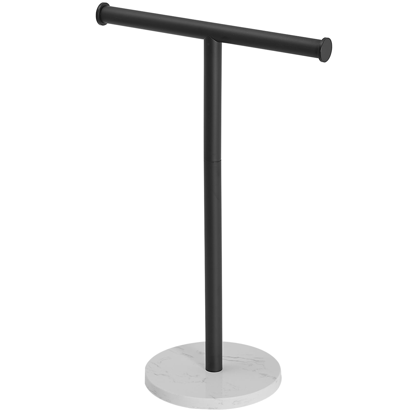 Freestanding Toilet Paper Holder With Natural Marble Base TShape Towel