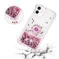 thumbnail image 5 of Funda para iPhone 12 Mini con Brillo Líquido Flotante, Purpurina, Parachoques y Anillo Giratorio Soporte, 5 of 5