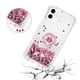thumbnail image 5 of Funda para iPhone 12 Mini con Brillo Líquido Flotante, Purpurina, Parachoques y Anillo Giratorio Soporte, 5 of 5