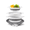 Grayish-white, variant on OUCLEYE 4 Piece Collapsible Colander Set with Over Sink Drain Base, Foldable Silicone Kitchen Strainer Basket for Fruits, Vegetables, Pasta, Dishes, 3 Sizes + Drain Tray