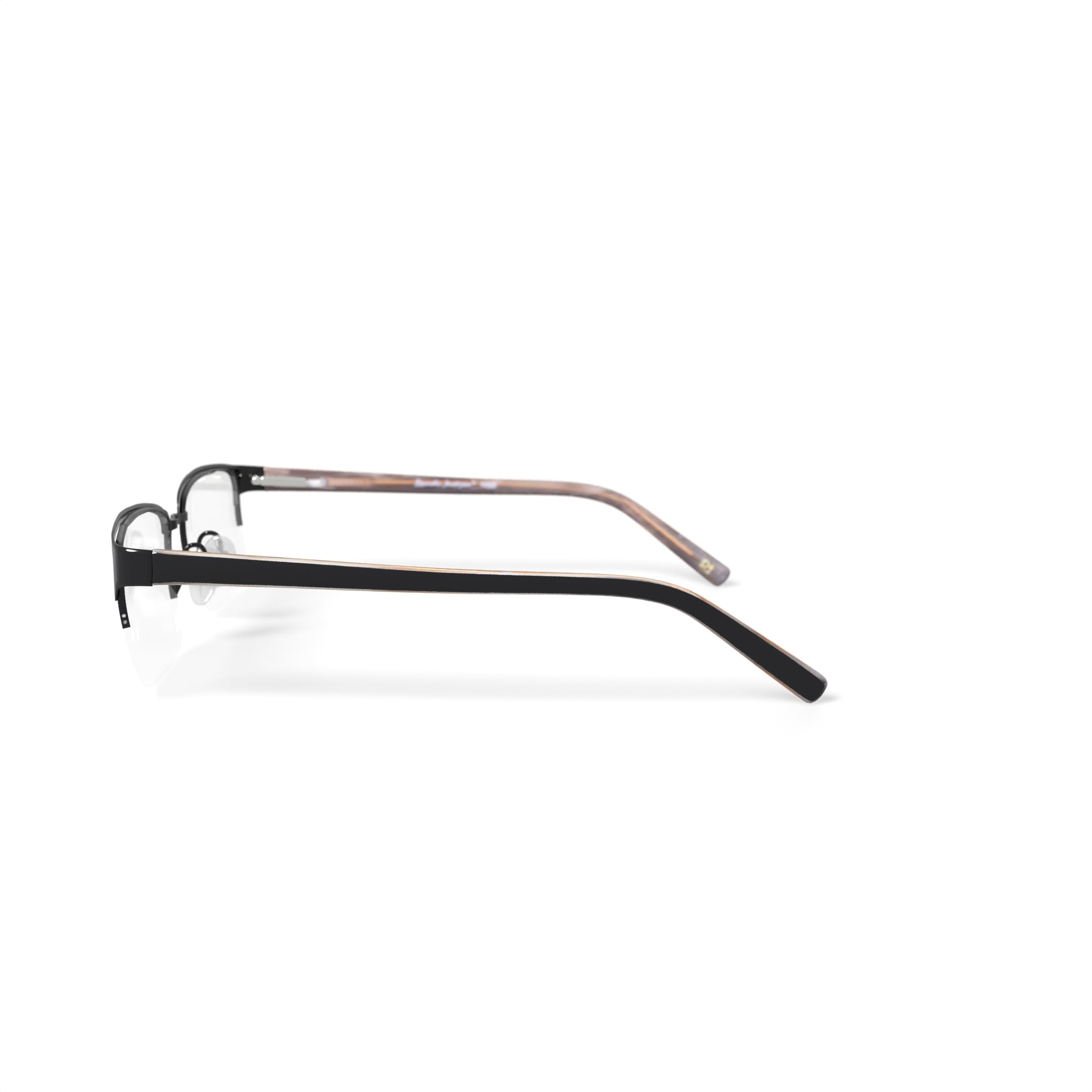Randy Jackson RJ1042 Square Prescription Eyeglasses with Case, Black