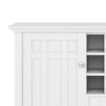 thumbnail image 4 of WyndenHall  Freemont SOLID WOOD 54 inch Wide Transitional Sideboard Buffet and Wine Rack - 54 W x 17 D x 36 H White, 4 of 5