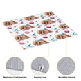 thumbnail image 4 of XMXT Microfiber Drying Mat for Kitchen Counter, Blue Bow Bunny Print Absorbent Dish Drying Mats for Sink Dishes Rack Pad, 16 x 18 inches, 4 of 9