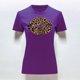 thumbnail image 3 of Playera Blusa Con Impresion De Beso Animal Print Sexy Color Morado Talla Chica Marca Emil SaEs, 3 of 4