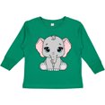 thumbnail image 3 of Inktastic Cute Gray Elephant Boys or Girls Long Sleeve Toddler T-Shirt, 3 of 5
