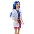 thumbnail image 3 of Barbie Scientist Fashion Doll Dressed in Lab Coat & Flats with Blue Hair & Microscope Accessory, 3 of 6