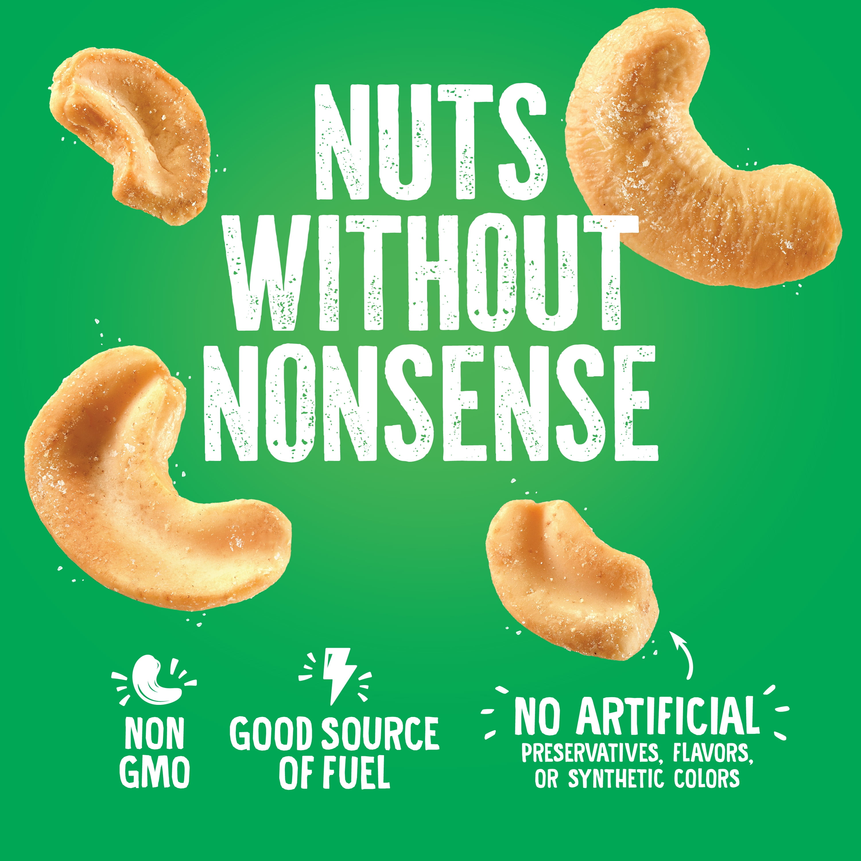 (4 pack) Emerald Nuts, Cashews Roasted and Salted 100 Calorie Packs, 0.62 Oz, 10 Ct