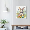 thumbnail image 3 of COMIO  Happy Easter Peeps Canvas Prints Wall Decor Easter Bunny Canvas Art Sign Happy Easter Bunnies Canvas Poster Gifts for Home Easter Decor, 3 of 4