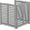 Gray-1, variant on POVANLI 3-Panel Outdoor Wood Privacy Fence, 3-Section Privacy Screens, Air Conditioner Fence Panels Trash Can Fence Pool Equipment Enclosure for Garden, Patio, Landscaping, 32" W x 38" H, Gray