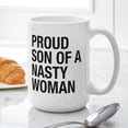 thumbnail image 6 of CafePress - Son Of Nasty Woman Large Mug - 15 oz Ceramic Large White Novelty Mug, 6 of 6